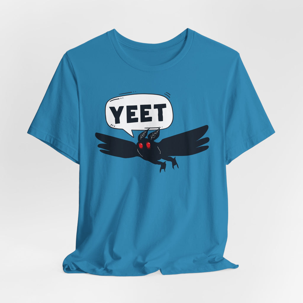 YEET Crow T-Shirt — Funny Gothic Raven Tee with Speech Bubble