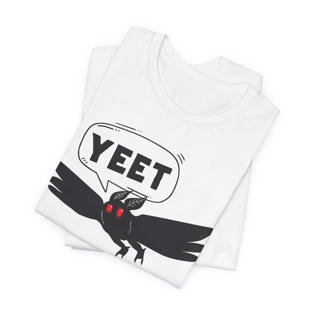 YEET Crow T-Shirt — Funny Gothic Raven Tee with Speech Bubble