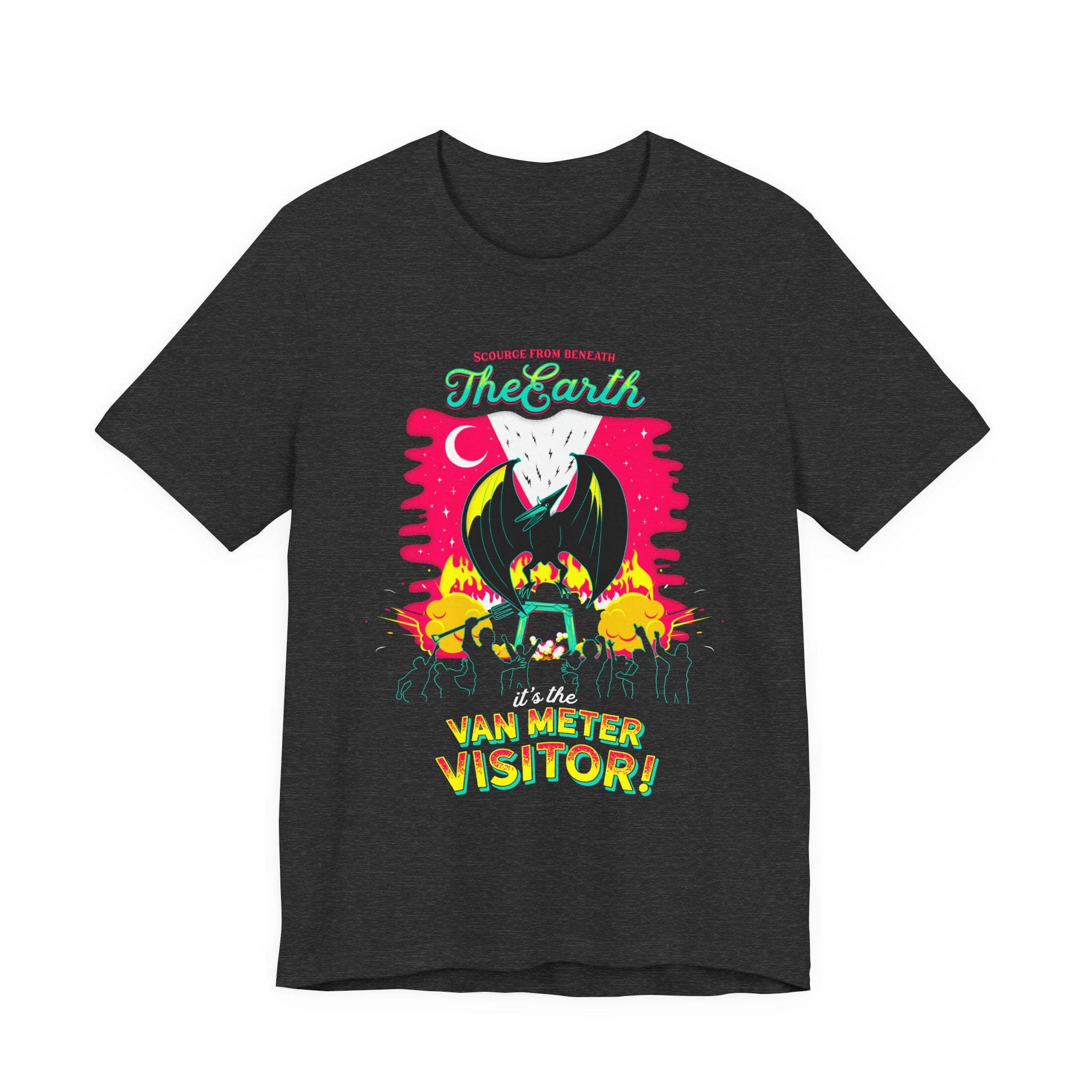 Alien Abduction Tee — "The Earth Is The Van Meter Visitor!" Retro Sci‑Fi Graphic T-Shirt
