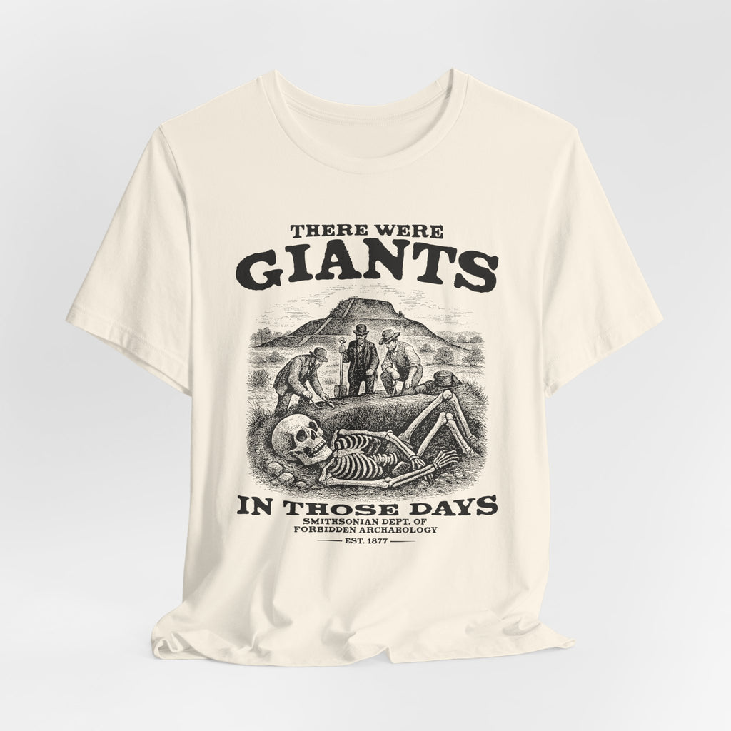 There Were Giants T-Shirt — Vintage Skeleton Illustration Tee