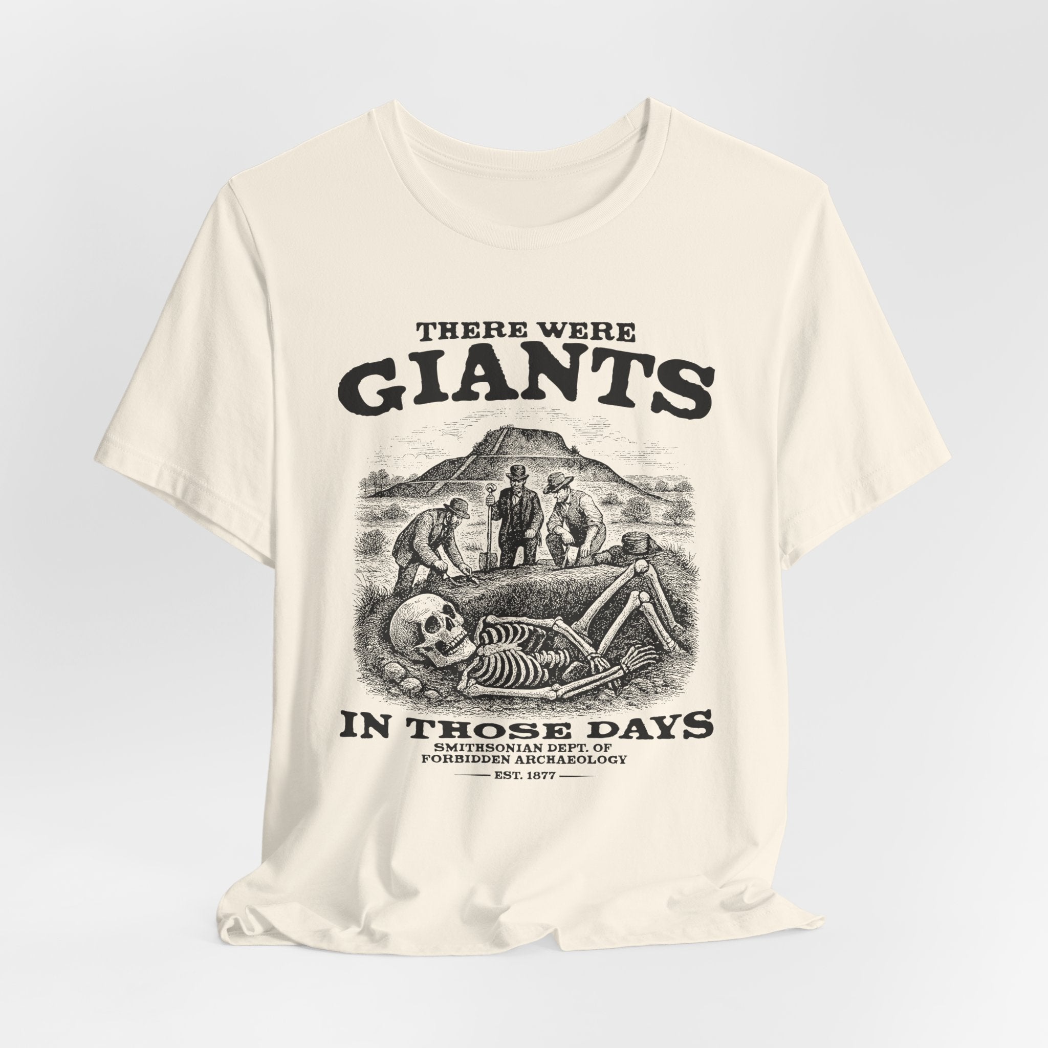 There Were Giants T-Shirt — Vintage Skeleton Illustration Tee