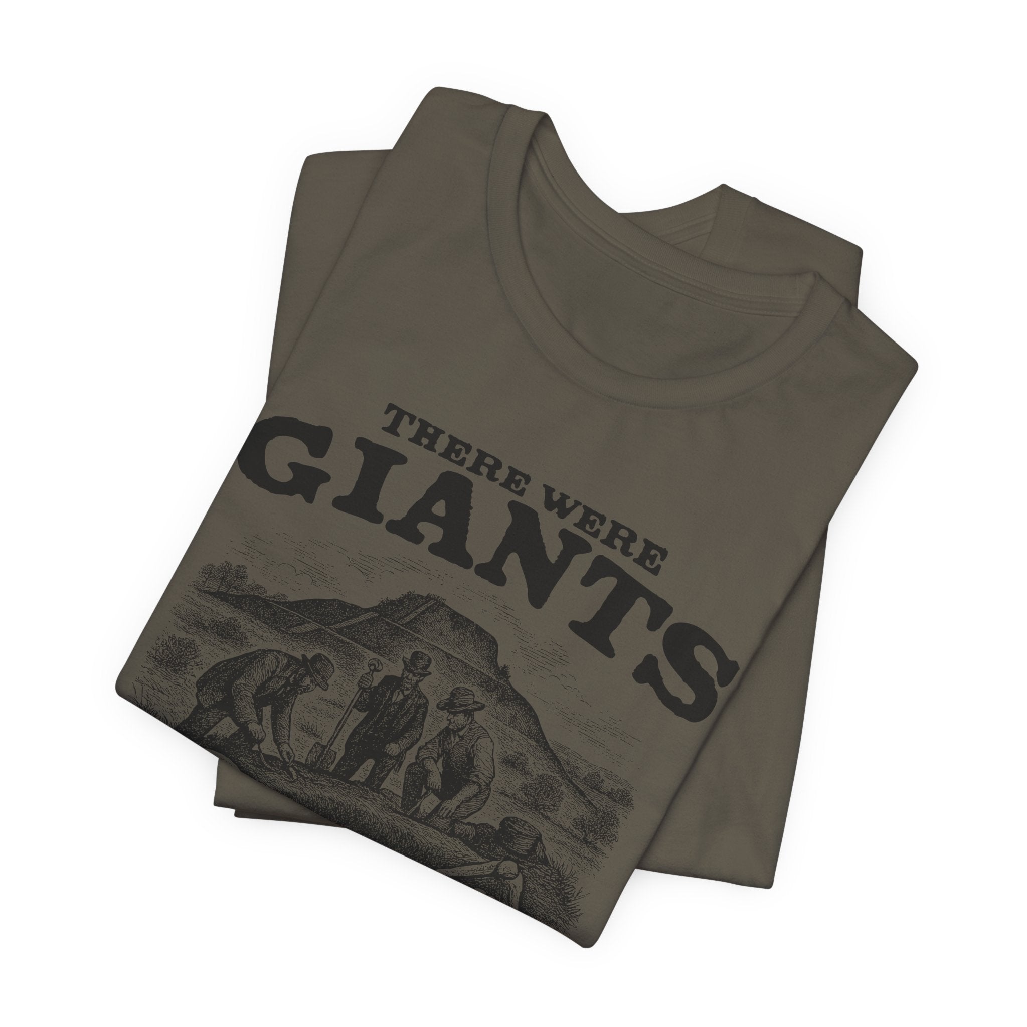 There Were Giants T-Shirt — Vintage Skeleton Illustration Tee