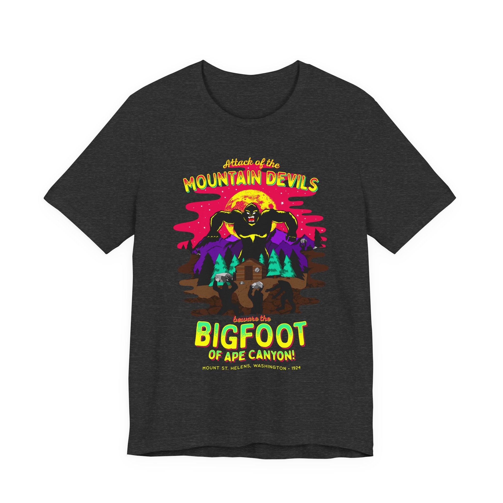 Bigfoot of Ape Canyon Tee — Retro Mountain Devils Sasquatch T‑Shirt