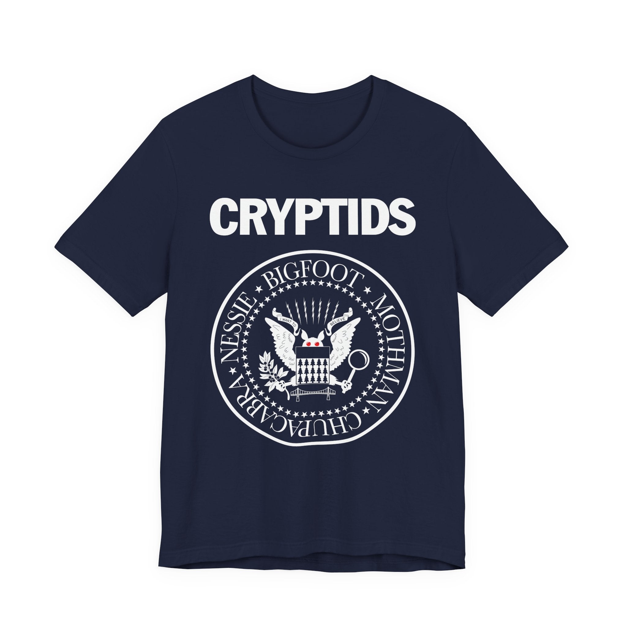 Cryptids PUNK Tee — Bigfoot, Nessie, Mothman & Chupacabra Graphic Shirt