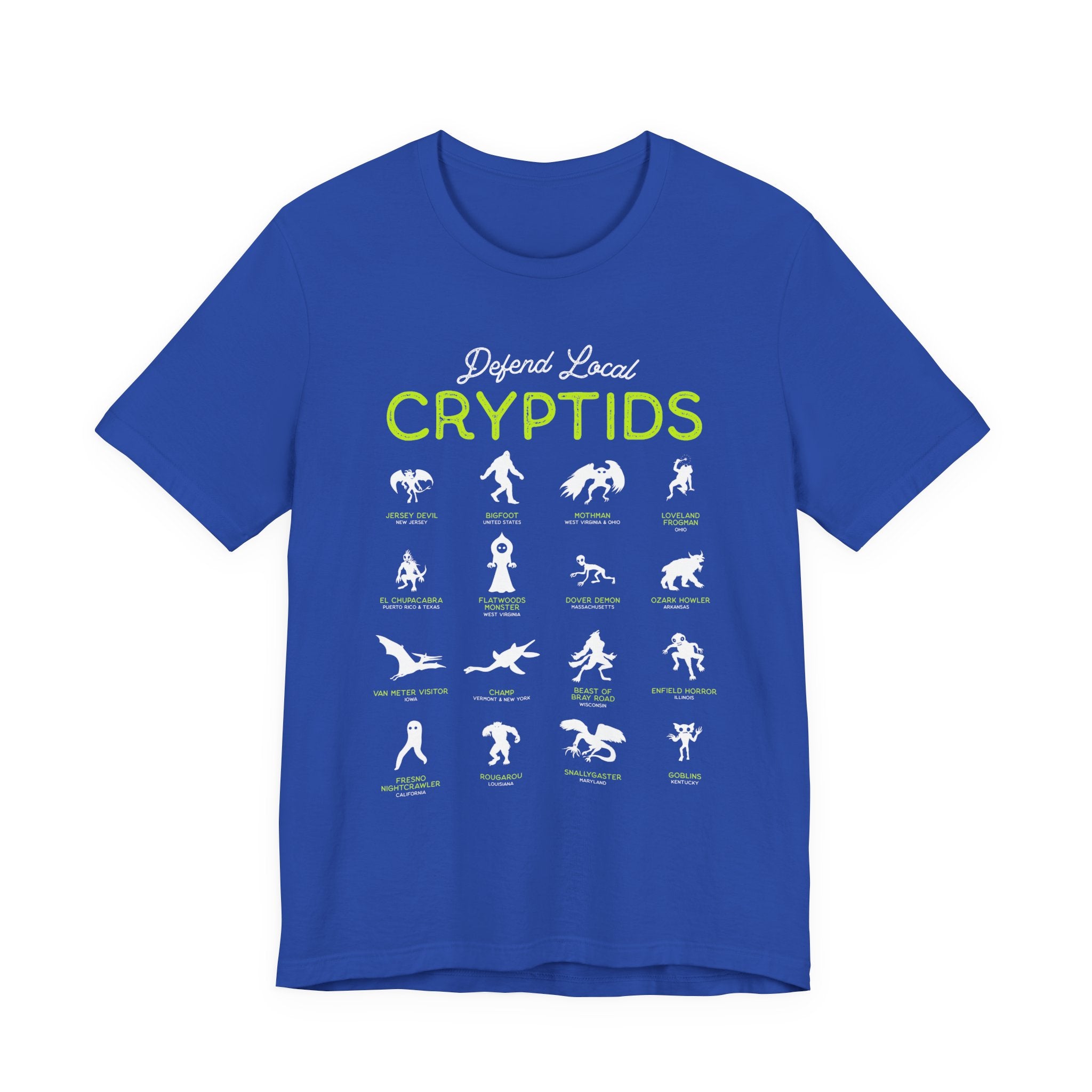 Cryptid Guide T-Shirt — "Defend Local Cryptids" Graphic Tee